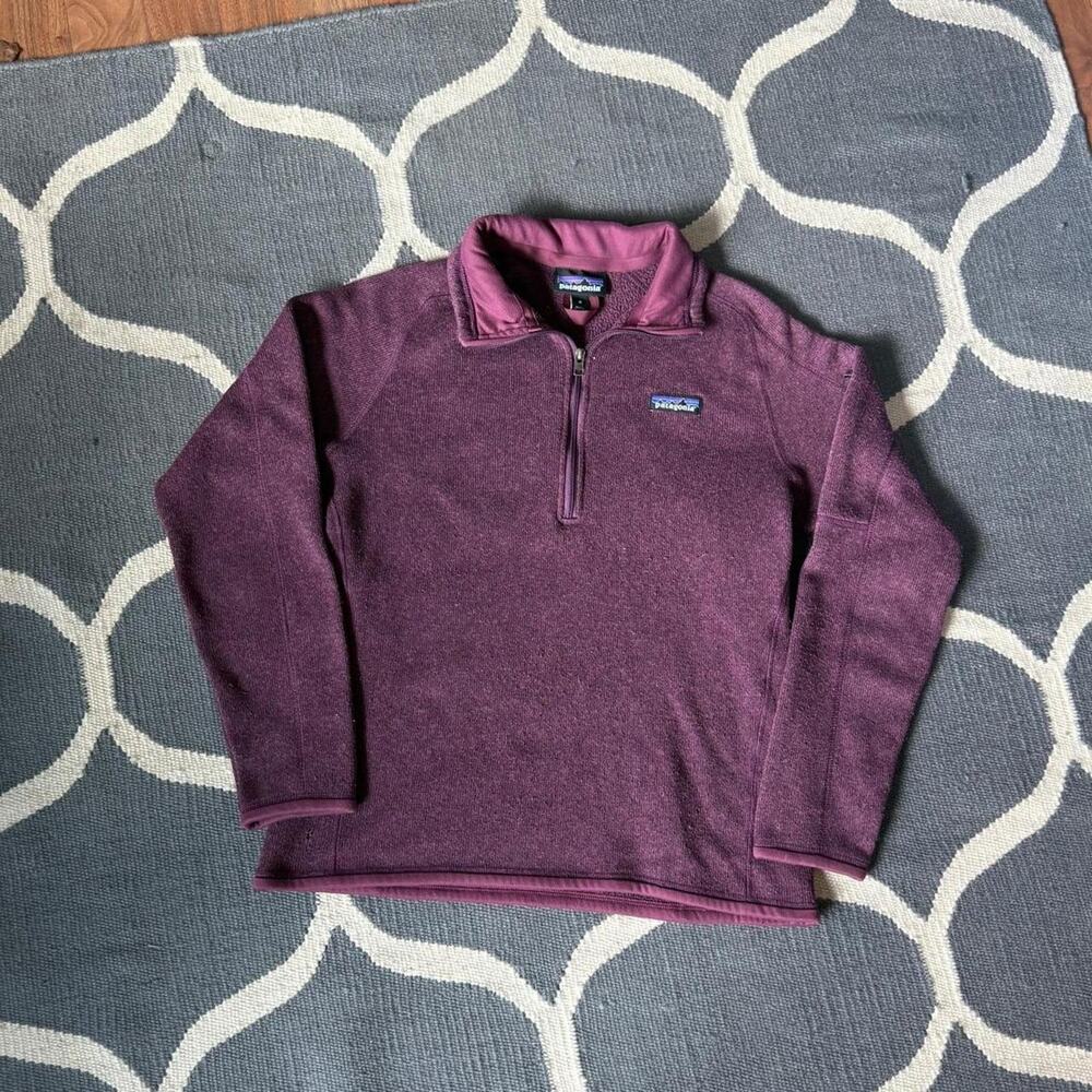 Purple Patagonia Better Sweater 1/4 Zip Pullover